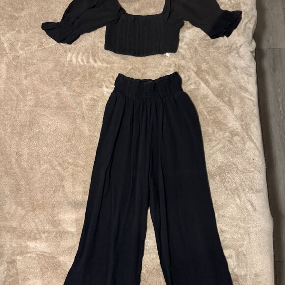 FREE PEOPLE At Ease Set Black XS - Picture 2 of 2